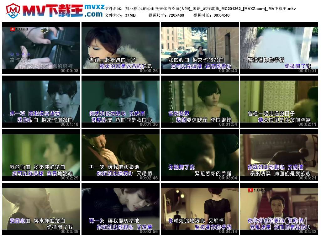 刘小样-我的心血换来你的冷血(人物)_国语_流行歌曲_MC201262